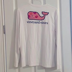 NWT! Vineyard Vines Boys/Youth Valentines Day White Long Sleeve T-Shirt